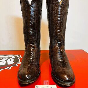 Lucchese Handmade Classics, The "Anderson" Full Ostrich Leg in men's size 9D